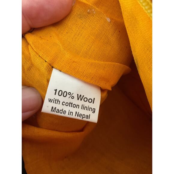 Rising Tide 100% Wool Clutch Bag Zip 8 1/4” x 6” - Picture 4 of 6